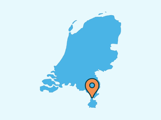 Kaart Nederland Smalste Stukje Nederland Doozi