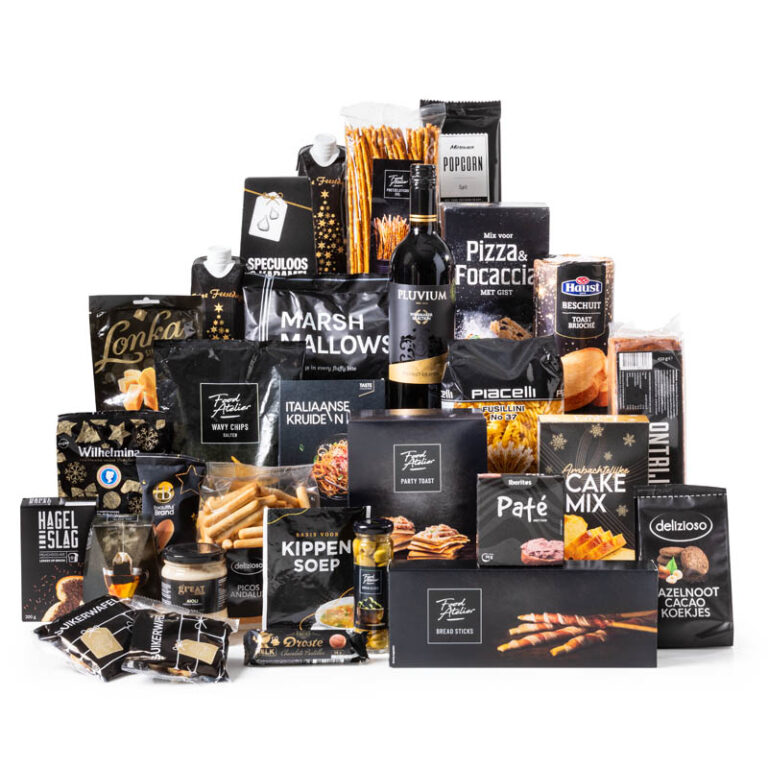 Zwart XL - Groot familie kerstpakket